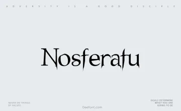 Nosferatu Font