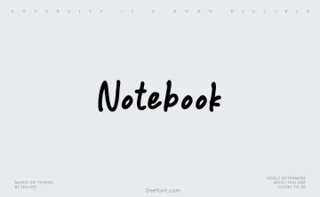 Notebook Font