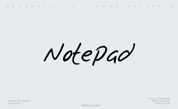 Notepad Font