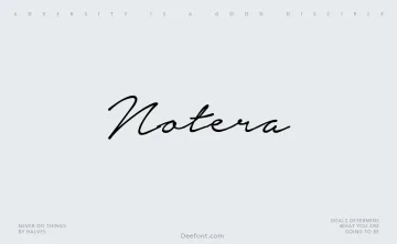 Notera Font