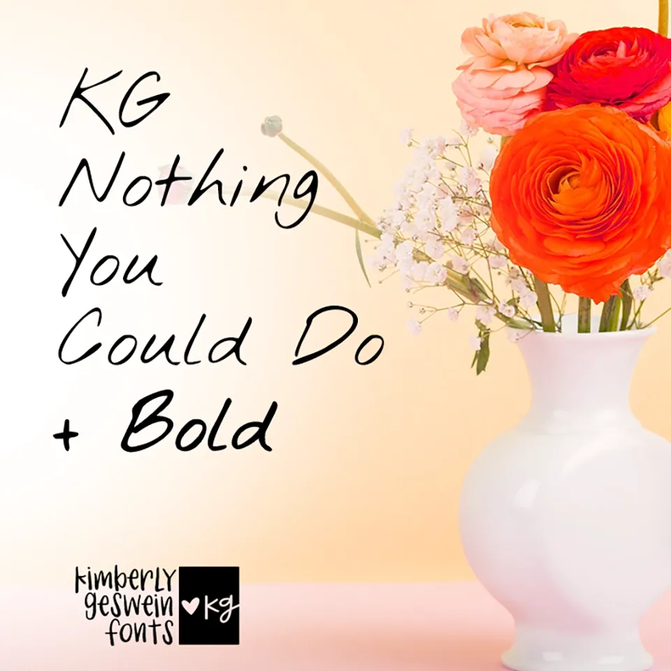 Nothing You Could Do Font