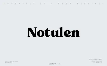 Notulen Font
