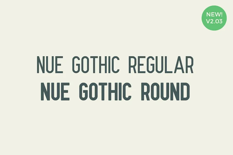 Nue Gothic Font