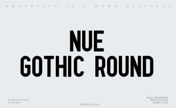 Nue Gothic Round Font