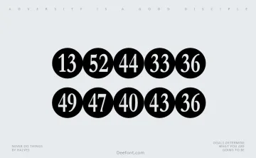 Numberpile Font