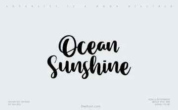 Ocean Sunshine Font