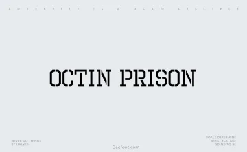 Octin Prison Free Font