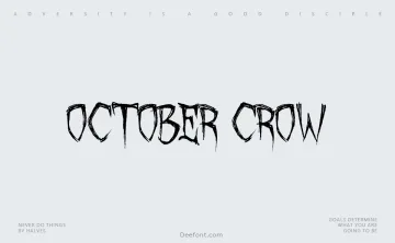 October Crow Font