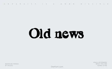Old news Font