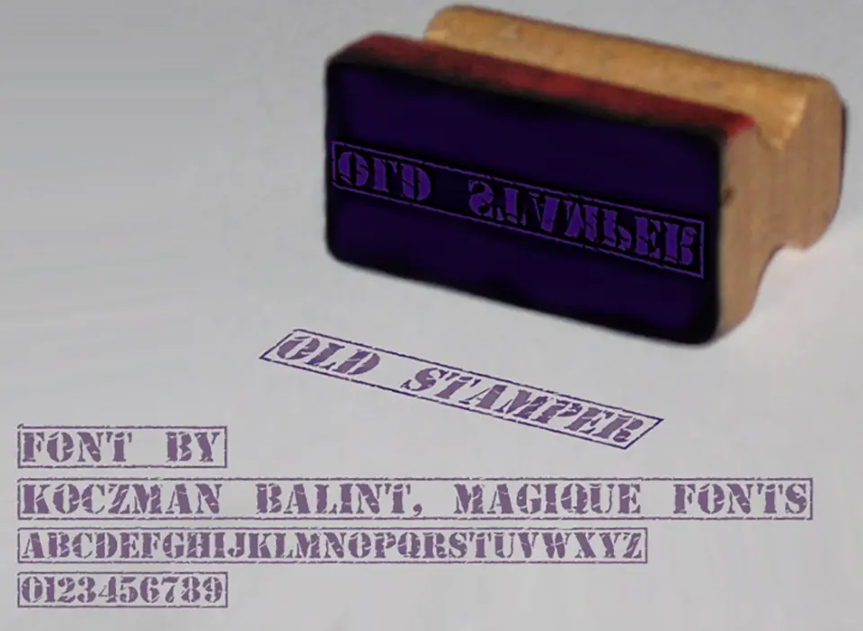 Old Stamper Font