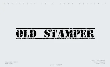 Old Stamper Font