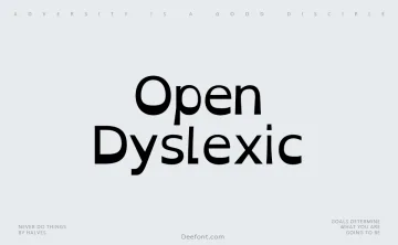 Open Dyslexic Font