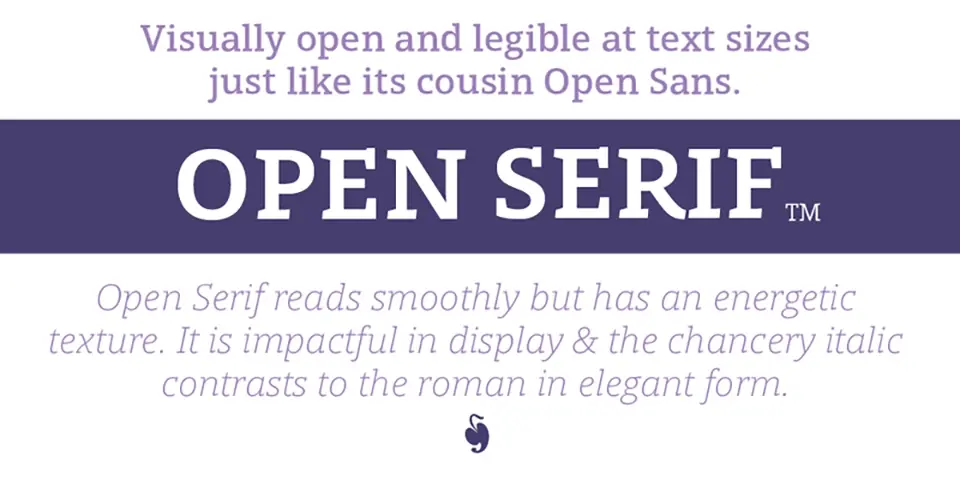Open Serif Font