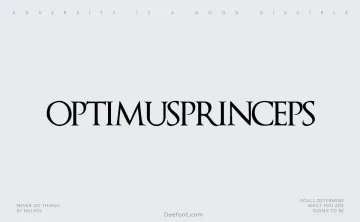 Optimus Princeps Font