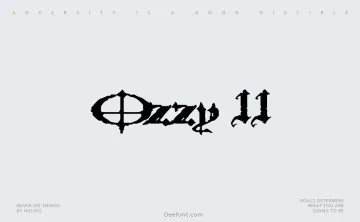 Ozzy II Font