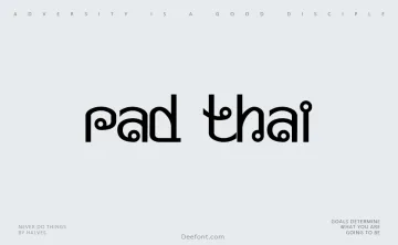 Pad Thai Font