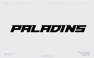 Paladins Font