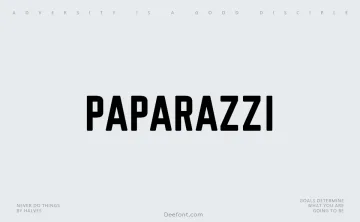 Paparazzi Font