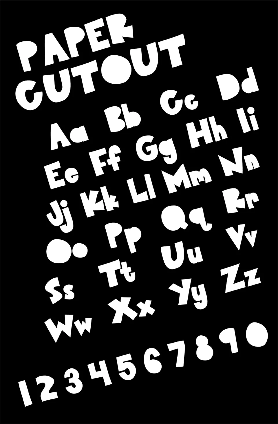 Paper Cutout Font