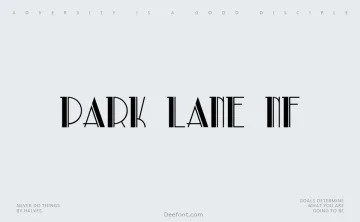 Park Lane NF Font