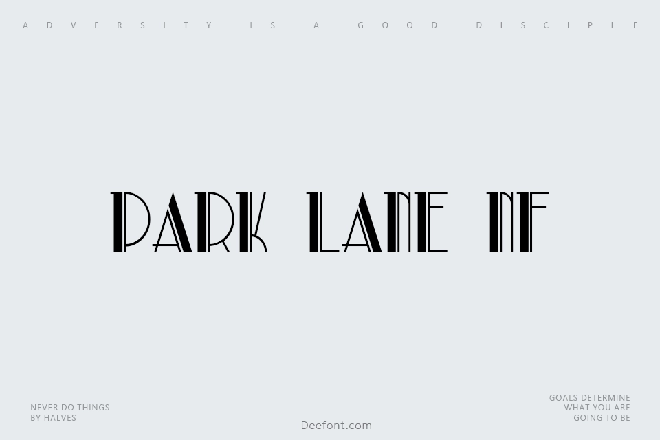 Park Lane NF Font