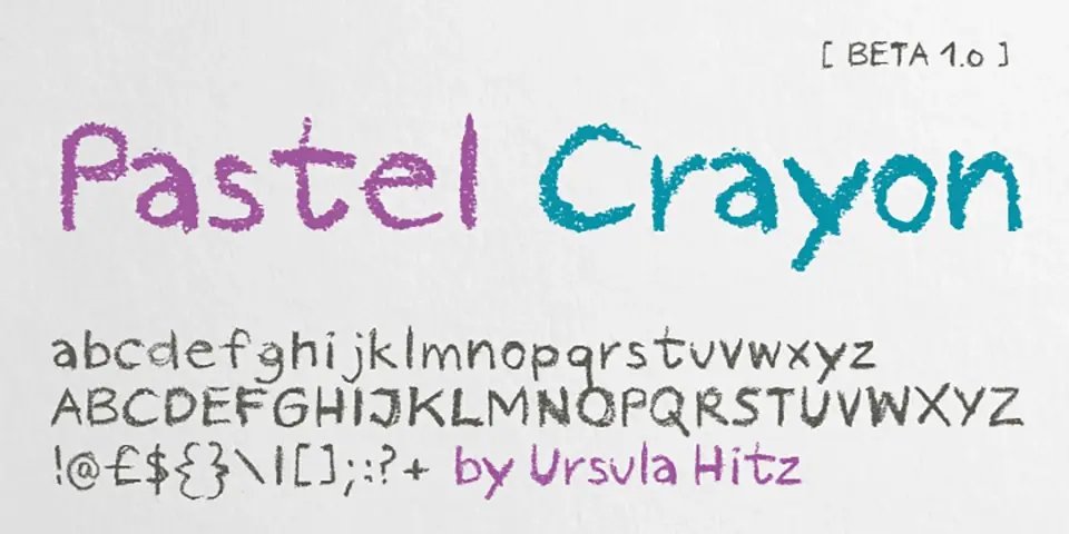 Pastel Crayon Font
