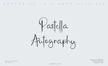 Pastella Autography Font