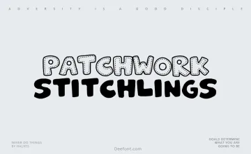 Patchwork Stitchlings Font