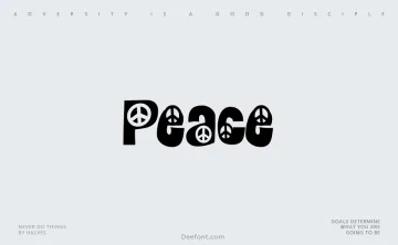 Peace Font
