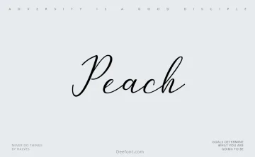 Peach Font