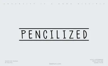 Pencilized Font