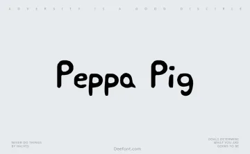 Peppa Pig Font