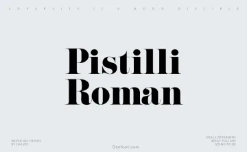 Pistilli Roman Font