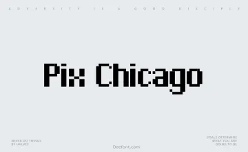 Pix Chicago Font