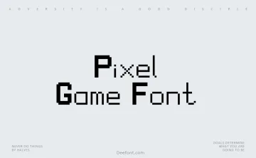 Pixel Game Font Font