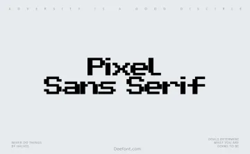 Pixel Sans Serif Font