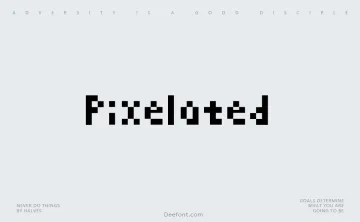 Pixelated Font