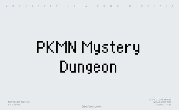 PKMN Mystery Dungeon Font