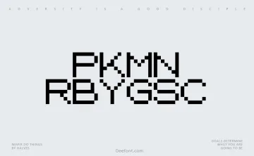 PKMN RBYGSC Font