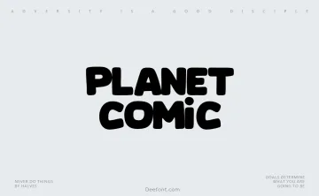 Planet Comic Font