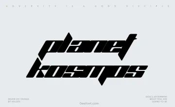 Planet Kosmos Font
