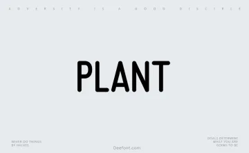 Plant Font