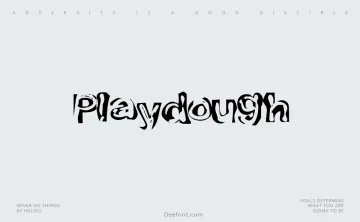 Playdough Font