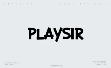 Playsir Font