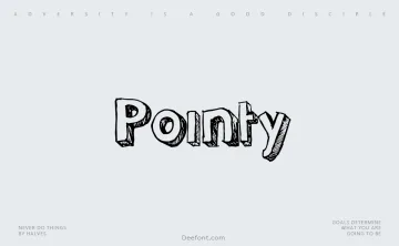 Pointy Font