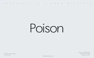 Poison Font