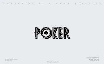 Poker Font