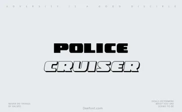 Police Cruiser Font