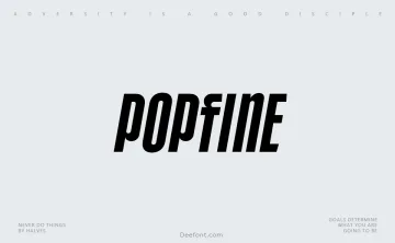 Popfine Font