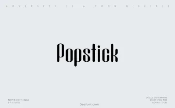 Popstick Font